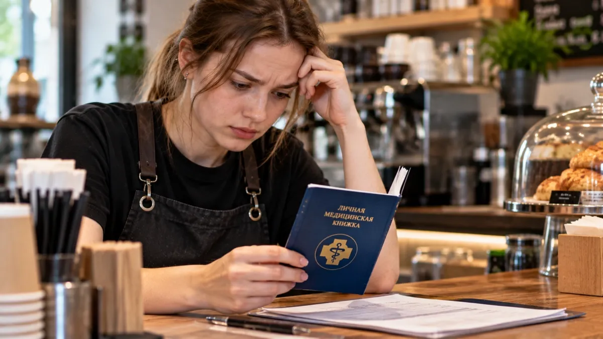 В Шелехове девушку осудили за поддельную медкнижку для кофейни